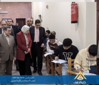 نائب رئيس جامعة بنها تتفقد امتحانات كلية الحقوق